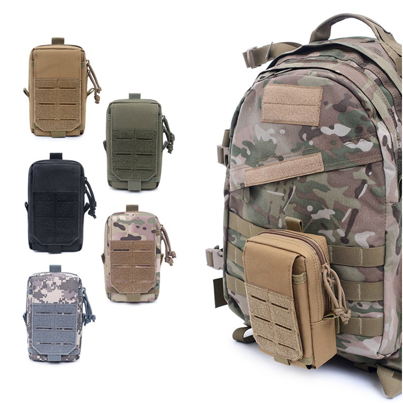 Edc Carry Pocket Pouch - ‌ バックパックアタッチメントパック戦術 EDC ウエストパックモール電話ポーチオーガナイザー軍事ヒップバッグサイクリングハイキング屋外キャリー