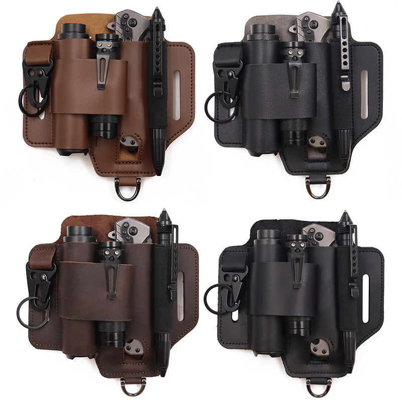 Edc Carry Holster - EDC戦術ツールホルスター、荒野サバイバル収納ウエストバッグ、屋外懐中電灯ホルスター、ナイフホルスター