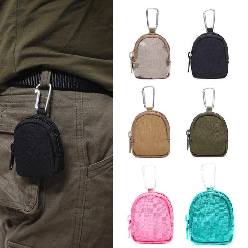 Edc Carry Pocket Pouch - 男性用タクティカルEDCキーウォレット、ジッパーポケットコインパースキーチェーンポーチアウトドアキャリーキーバッグ