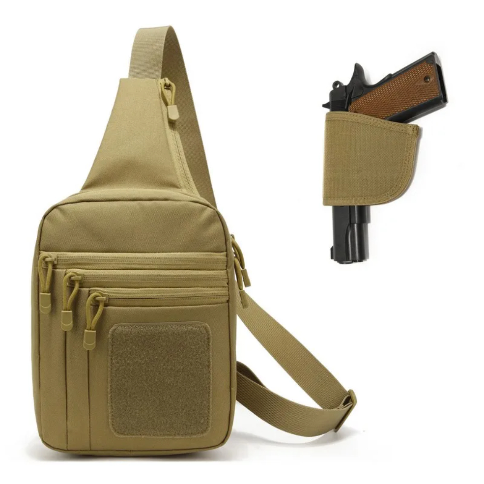Edc Concealed Carry Backpack - 新しい戦術的なチェストバッグピストルホルスター隠し銃キャリーポーチクロスボディ EDC パックコンバーチブルバックパック狩猟キャンプ用