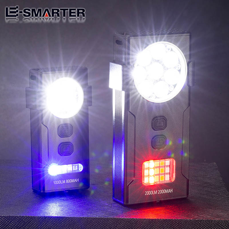 Edc Carry Clip - ミニLED EDCキーホルダー懐中電灯,充電式,ポータブル,作業灯,マグネットクリップ付き屋外緊急トーチ,キャンプ用ランタン