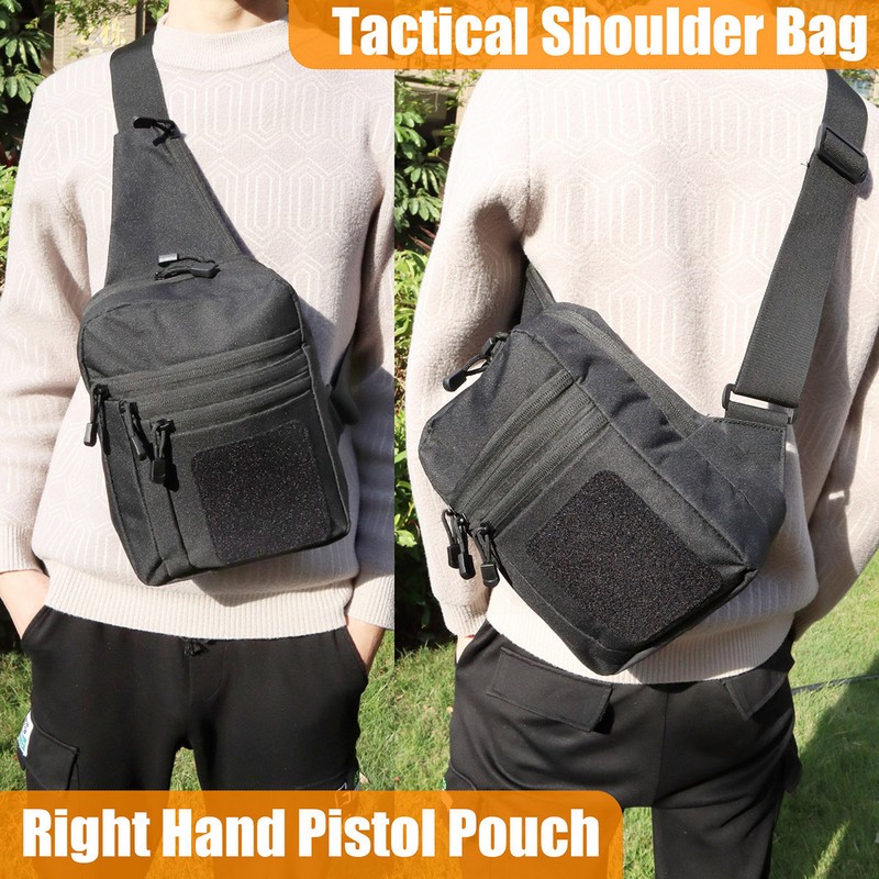 Edc Concealed Carry Backpack - 新しい戦術的なチェストバッグピストルホルスター隠し銃キャリーポーチクロスボディ EDC パックコンバーチブルバックパック狩猟キャンプ用