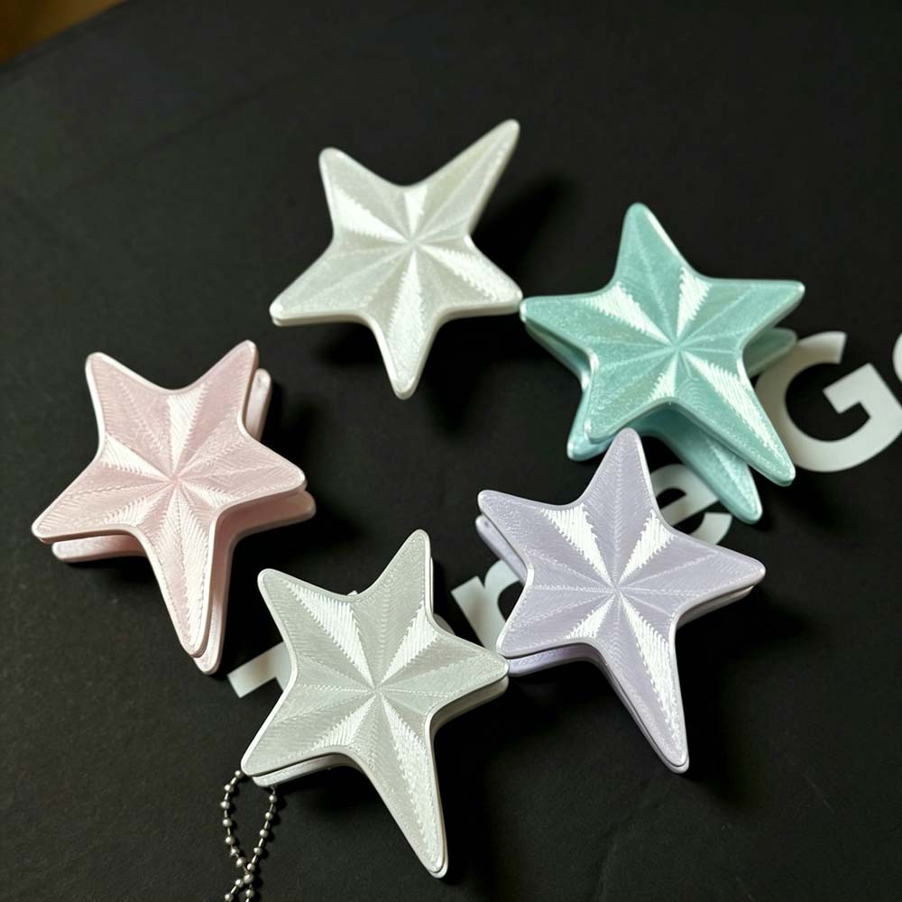 Cable Winder Keychain - かわいい3Dスターケーブルワインダー、スタイリッシュなイヤホンコードキーパークリップ、絶妙なキーチェーン付きポータブルワイヤーオーガナイザー