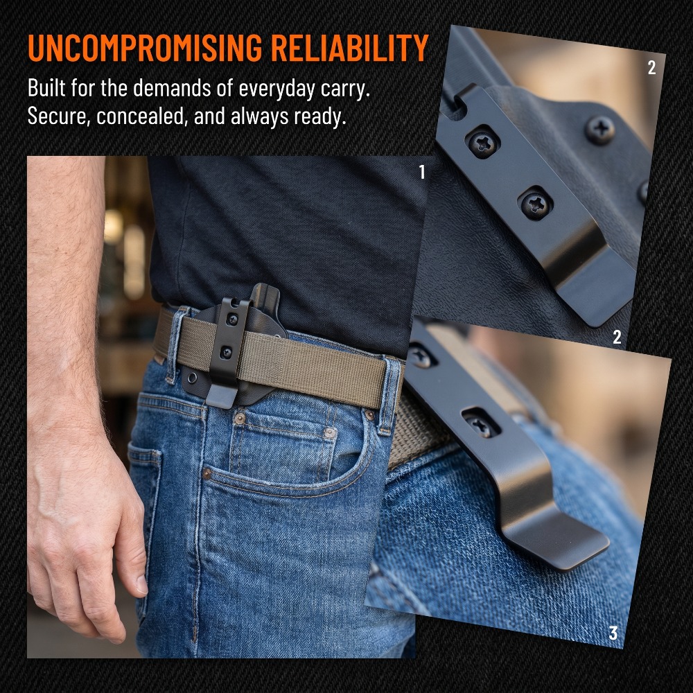 Edc Carry Clip - 金属製ポケットクリップバッククリップ交換用ネジセットDIYナイフシースベルトキャリークリップアウトドアEDCジャングルツールアクセサリー
