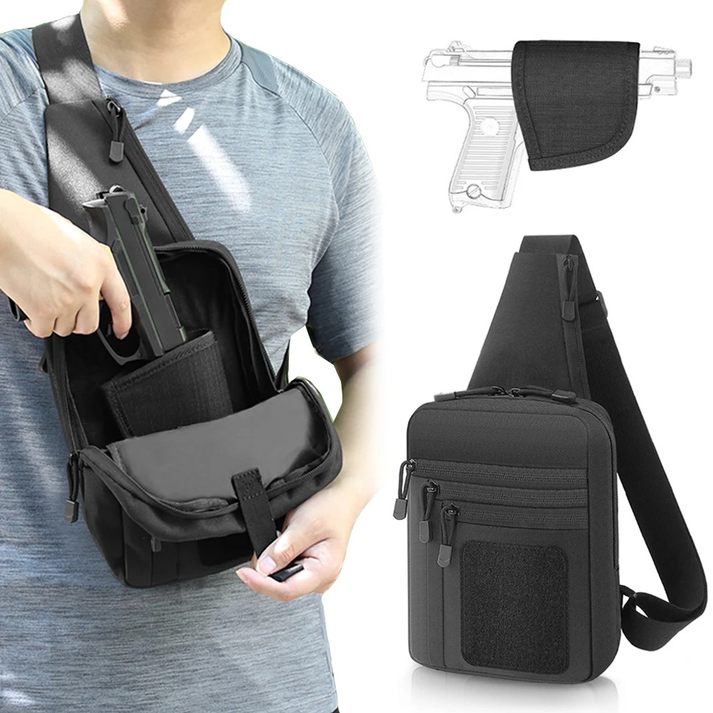 戦術的なピストルガンバッグ隠しキャリーガンホルスターハンドガ - Edc Carry Pistols のレビューと価格