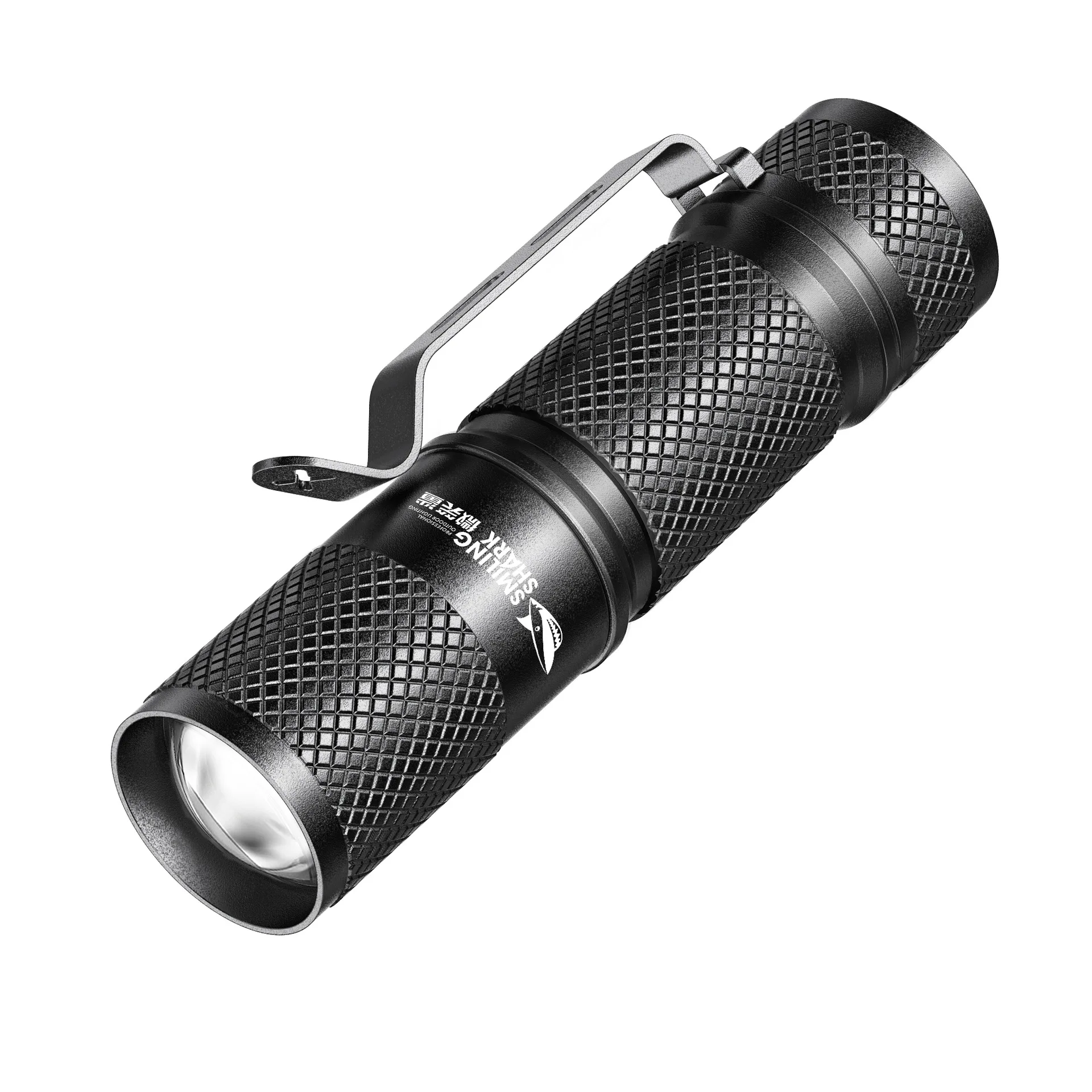 ミニ戦術ズームLED懐中電灯,超強力,USB充電式,ハイパワ - Edc Carry Clip のレビューと価格