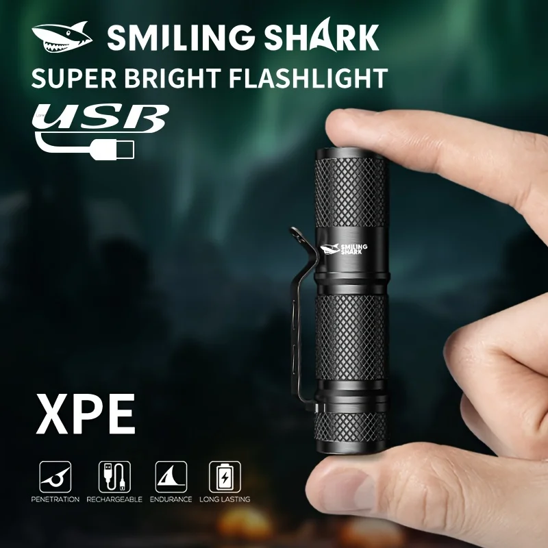 ミニ戦術ズームLED懐中電灯,超強力,USB充電式,ハイパワ - Edc Carry Clip のレビューと価格
