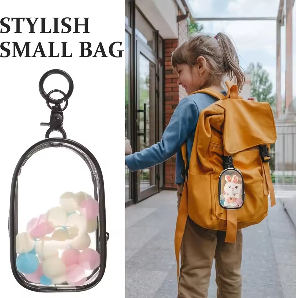 15-17CMのぬいぐるみ用クリアケースオーガナイザー -  - Cable Winder Keychain のレビューと価格