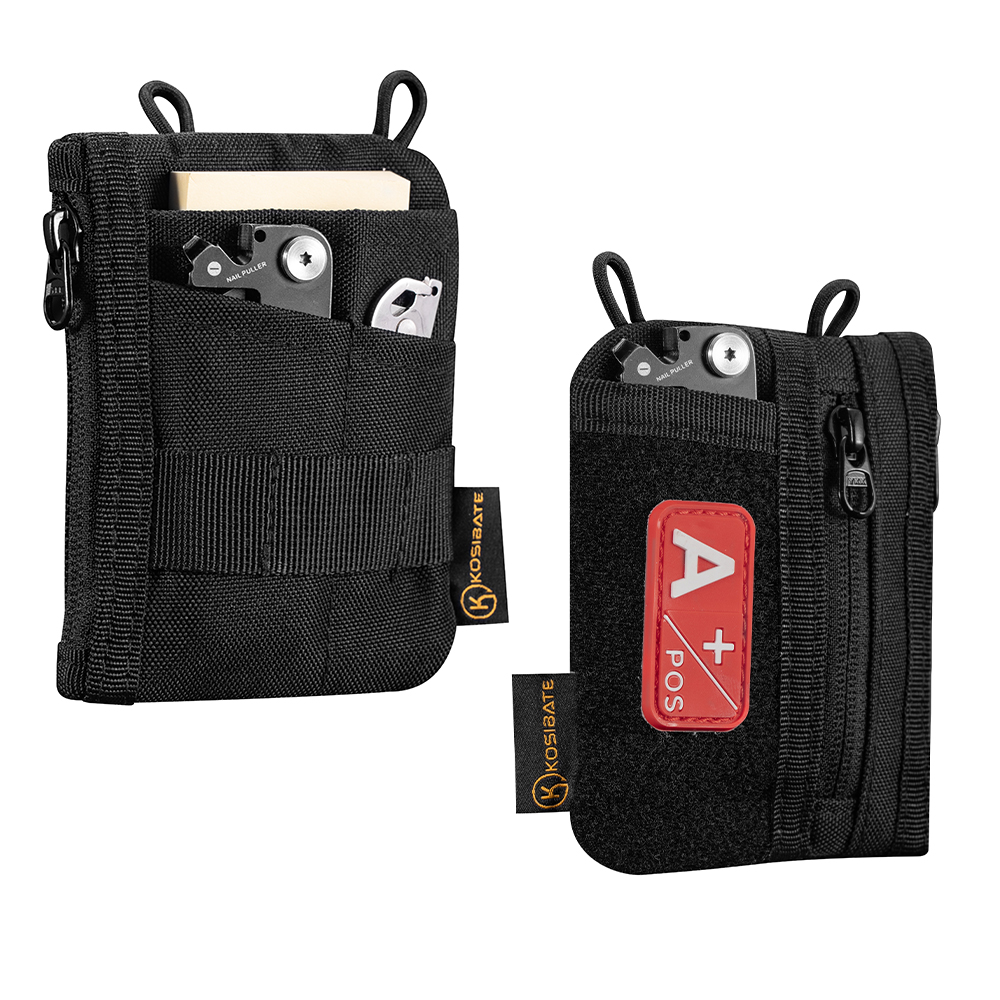 EDCオーガナイザーポーチ、DIYパッチエリア付き、日常持ち - Edc Carry Pocket Pouch のレビューと価格