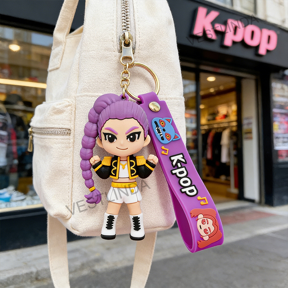 大人気K-POPデーモンハンターシリーズキーホルダー3D立体 - Carabiner Keychain のレビューと価格