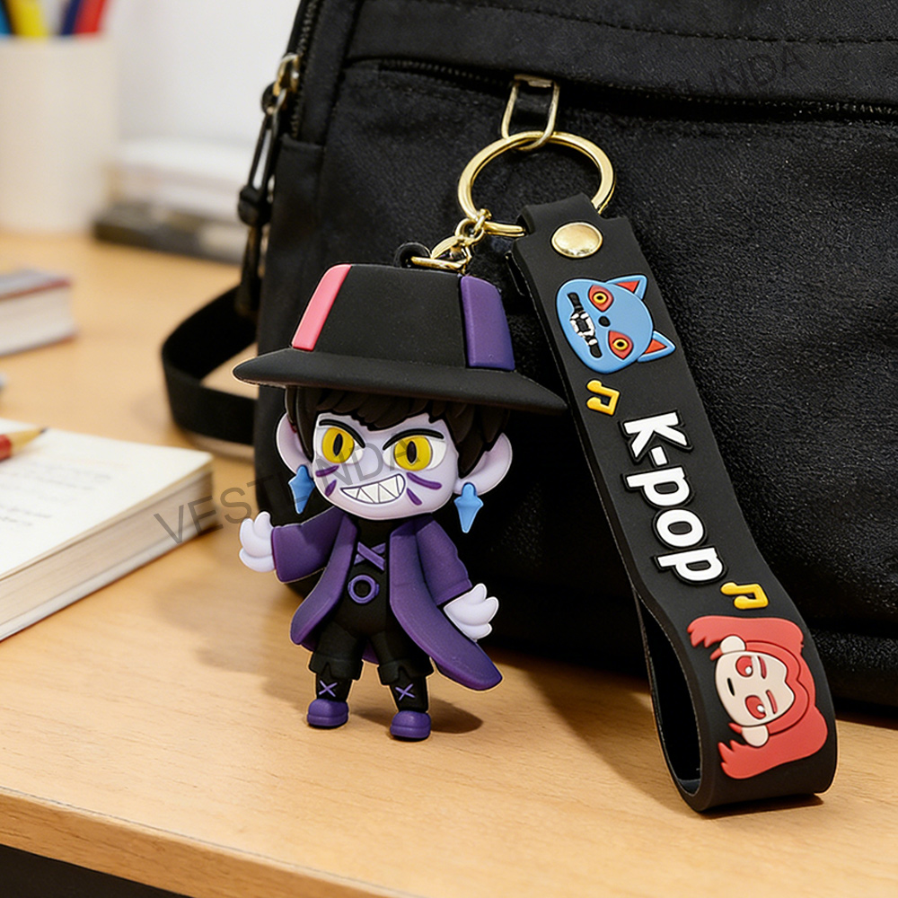 大人気K-POPデーモンハンターシリーズキーホルダー3D立体 - Carabiner Keychain のレビューと価格