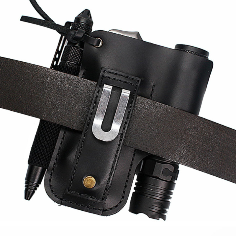 EDCレザー懐中電灯ツールホルスター多機能アウトドアタクティ - Edc Carry Holster のレビューと価格