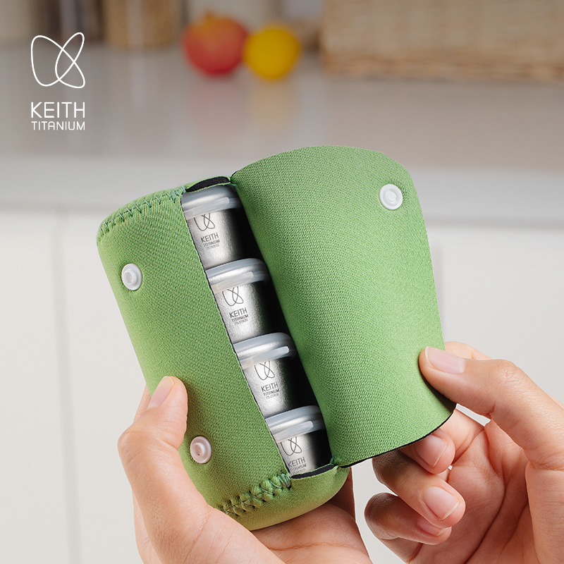 KEITH 4 個ミニ純チタン気密容器 25 ミリリットルポ - Edc Carry Pocket Pouch のレビューと価格