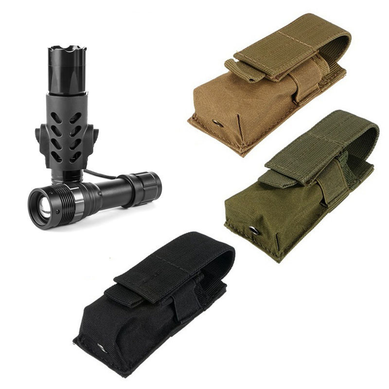 戦術的なモールシステム対応懐中電灯ポーチ、トーチホルダー、マ - Edc Carry Holster のレビューと価格