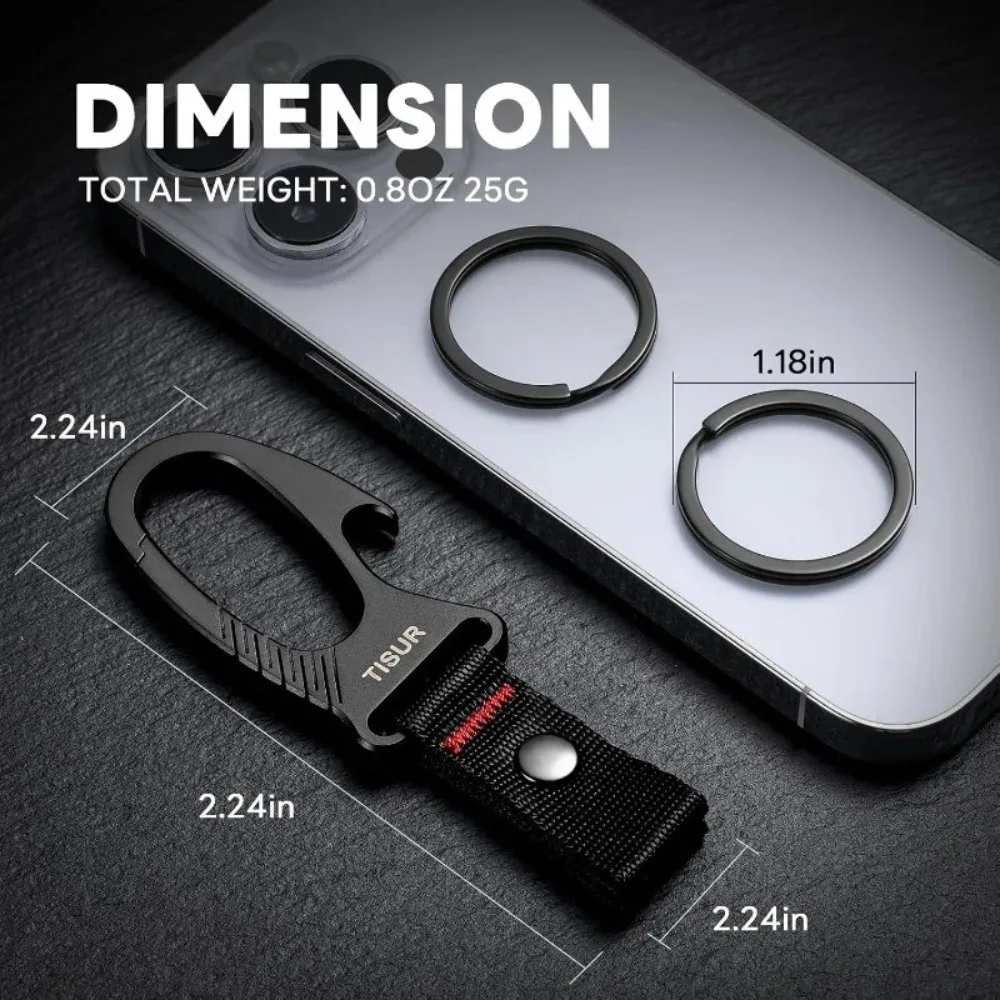 チタン製カラビナキーホルダークリップマルチツール、携帯用ボト - Edc Carry Clip のレビューと価格