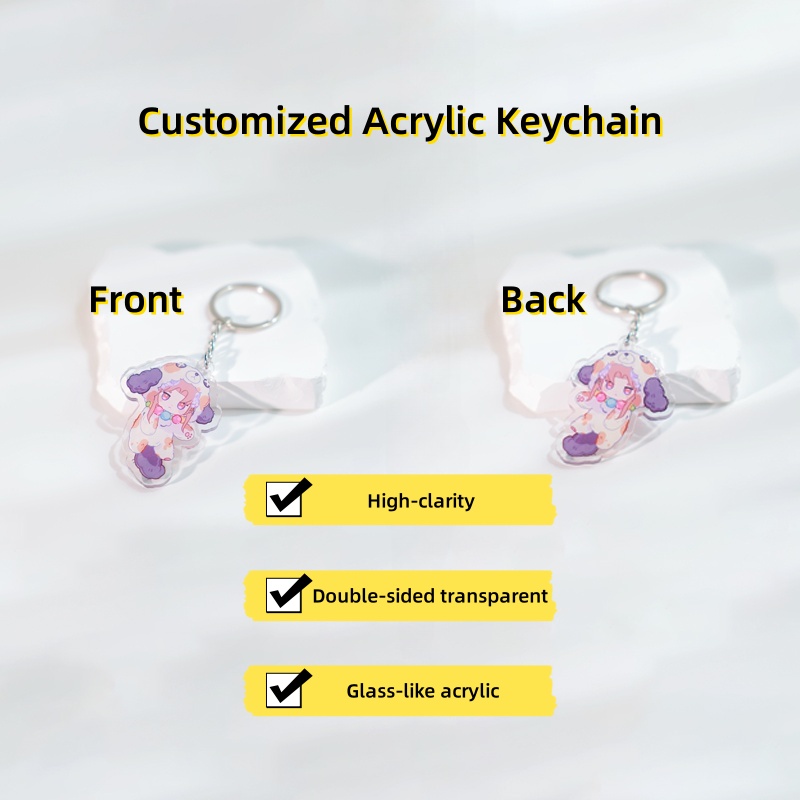 2D フラット 6cm/2.36インチ 1個 カスタムペット - Carabiner Keychain のレビューと価格