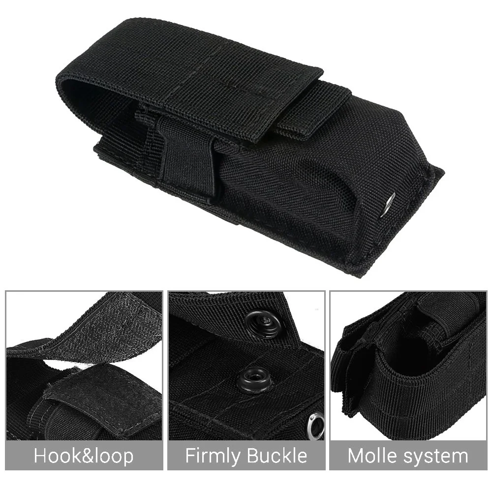 Molle 戦術 M5 懐中電灯ポーチ 9 ミリメートルシン - Edc Carry Holster のレビューと価格
