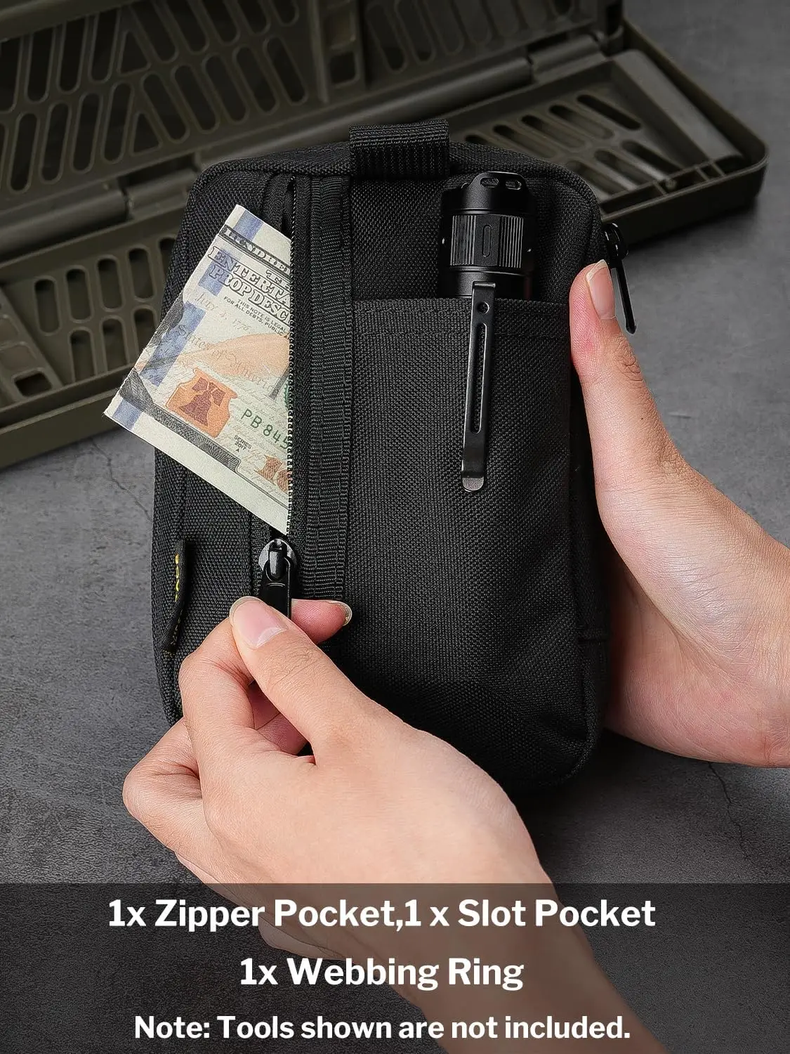VIPERADE VE32 EDC ポーチ、パッチエリア付き - Edc Carry Pocket Pouch のレビューと価格