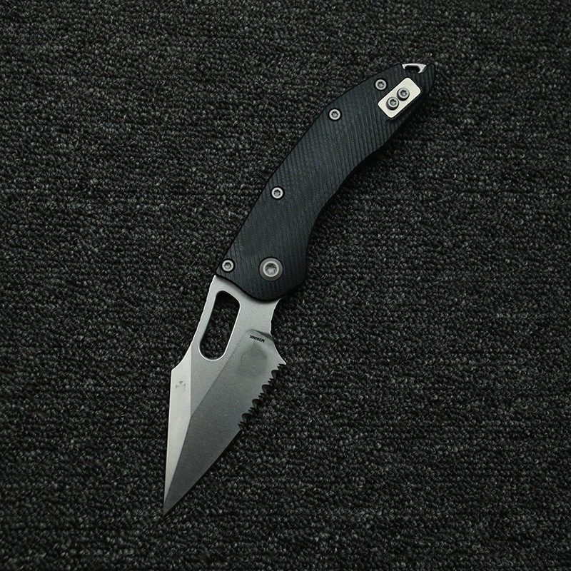 LEMIFSHE マニュアルステッチテクスチャード G10  - Edc Carry Clip のレビューと価格