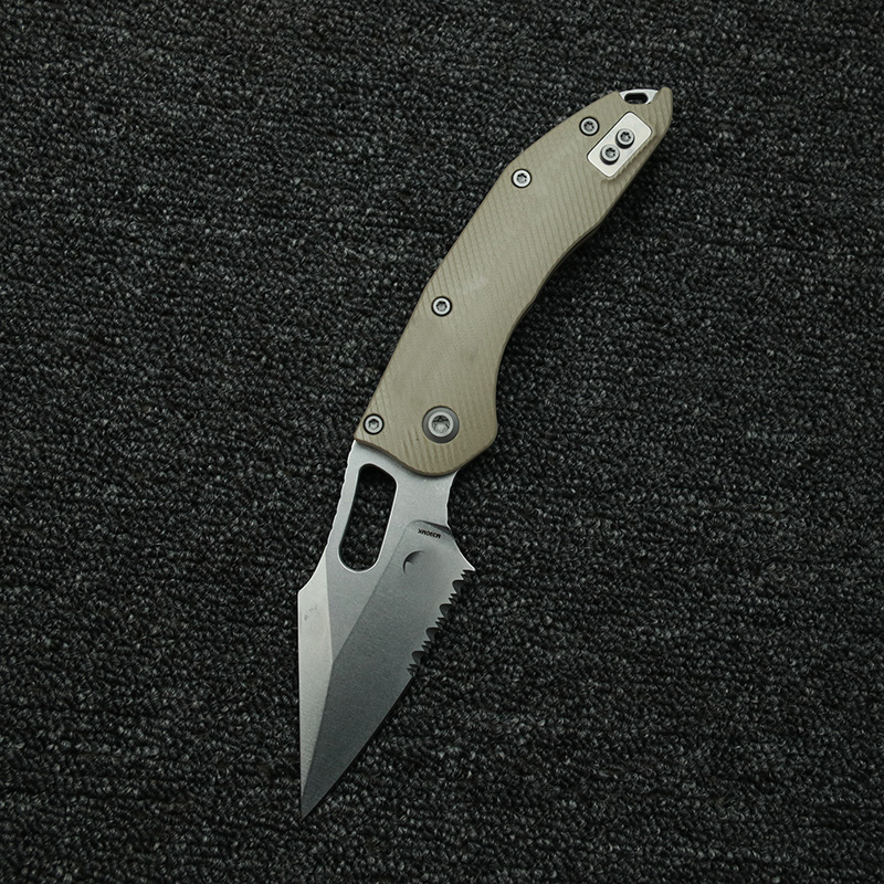LEMIFSHE マニュアルステッチテクスチャード G10  - Edc Carry Clip のレビューと価格