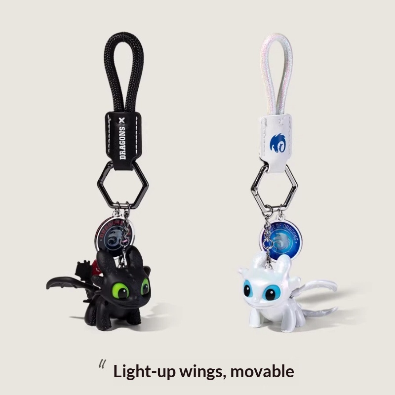 本物のドラゴンテイミングマスター歯のないナイトシャホワイトラ - Carabiner Keychain のレビューと価格