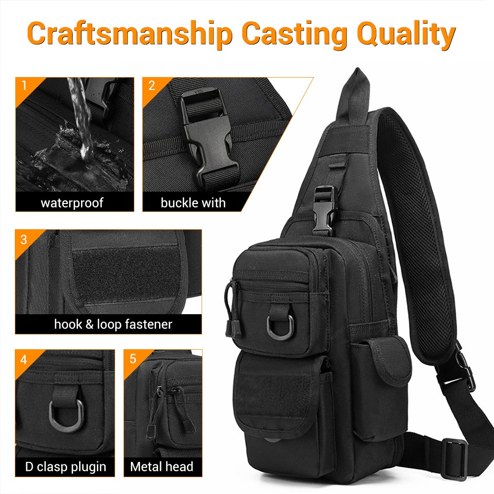 戦術ピストルバッグ隠しキャリーガンバッグクロスボディスリング - Edc Concealed Carry Backpack のレビューと価格
